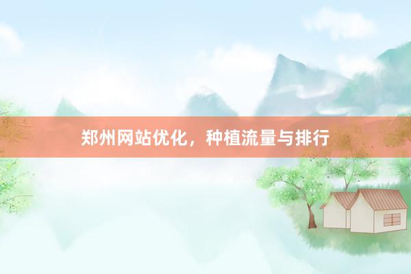 郑州网站优化，种植流量与排行